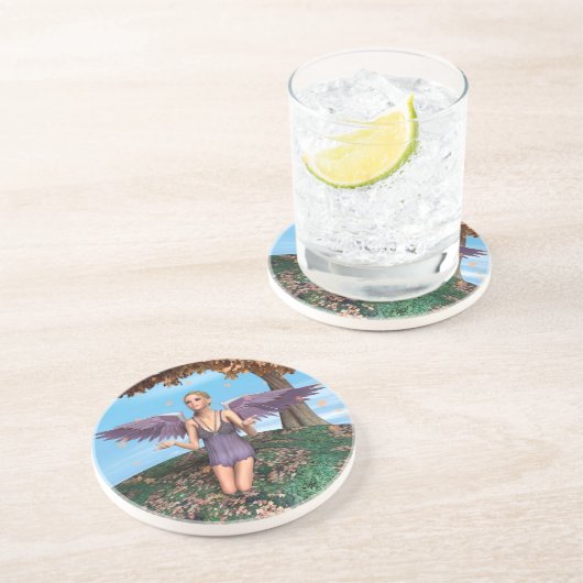 Herbstankgel Sandstein Untersetzer (Seite)