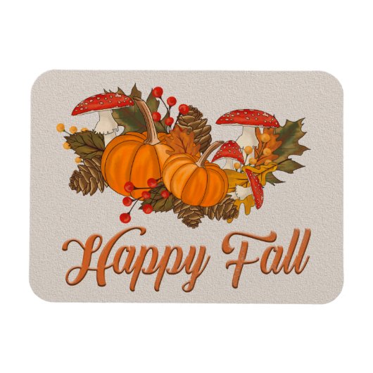 Herbstanordnung Happy Fall Magnet (Horizontal)