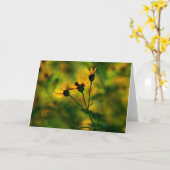 Herbstansatz Karte (Gelbe Blume)