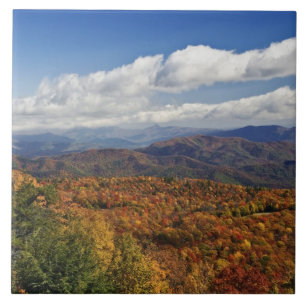 Herbstansicht der südlichen Appalachen Fliese