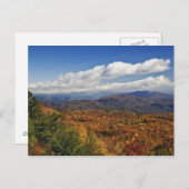 Herbstansicht der südlichen Appalachen Postkarte (Vorne/Hinten)