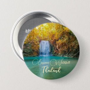 Herbstansicht des Erawan-Wasserfalls Thailand      Button