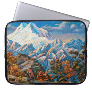 Herbstansicht des zweiköpfigen Berges Elbrus. Mou Laptopschutzhülle