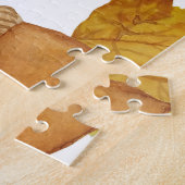 Herbstanzeigen: Design des Aquarellfarben-Erntedan Puzzle (Seite)