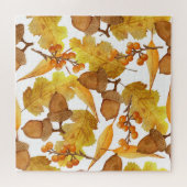 Herbstanzeigen: Design des Aquarellfarben-Erntedan Puzzle (Horizontal)