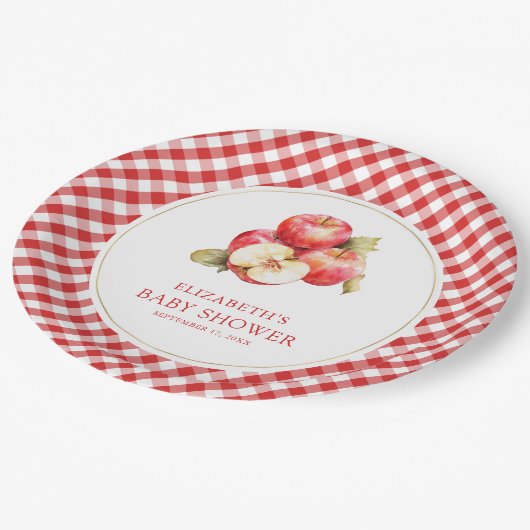 Herbstapel unserer Augenspülung Pappteller (Schrägansicht)