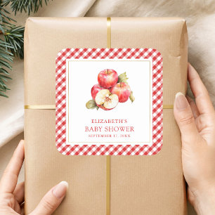 Herbstapel unserer Augenspülung Quadratischer Aufkleber