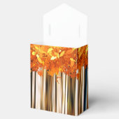 Herbstapelbaumwald Moderne Wälder orange grau Geschenkschachtel (Geöffnet)