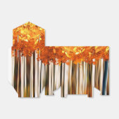 Herbstapelbaumwald Moderne Wälder orange grau Geschenkschachtel (Ungefaltet)