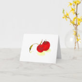 Herbstäpfel Karte (Gelbe Blume)