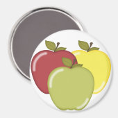 Herbstapfel Magnet (Vorderseite/Rückseite)