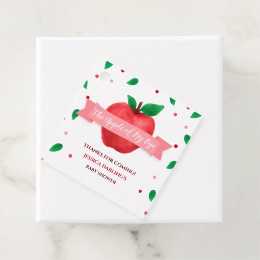 Herbstapfel meiner Babyauge-Dusche Geschenkanhänger (Beispiel)