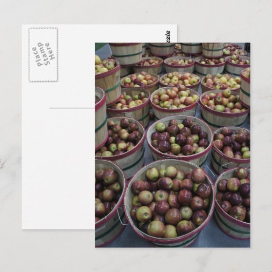 Herbstapfel Postkarte (Vorne/Hinten)