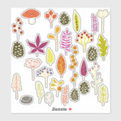 Herbstart Aufkleber (Blatt)