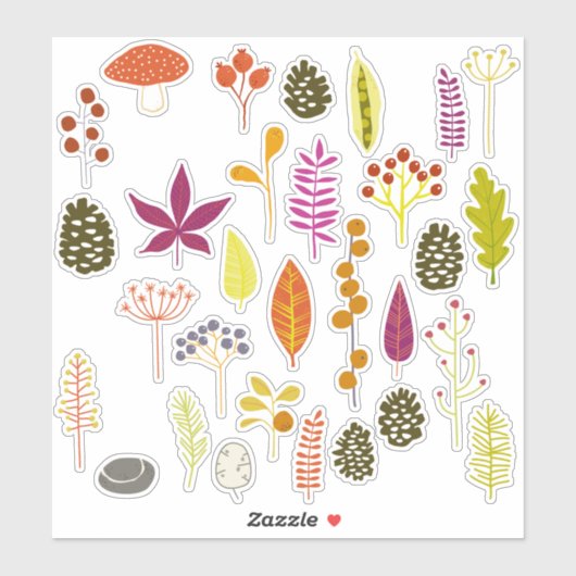 Herbstart Aufkleber (Blatt)