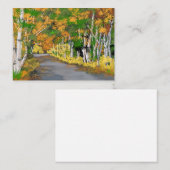 Herbstaspekt - Länderunterschied Mitteilungskarte (Vorne/Hinten)