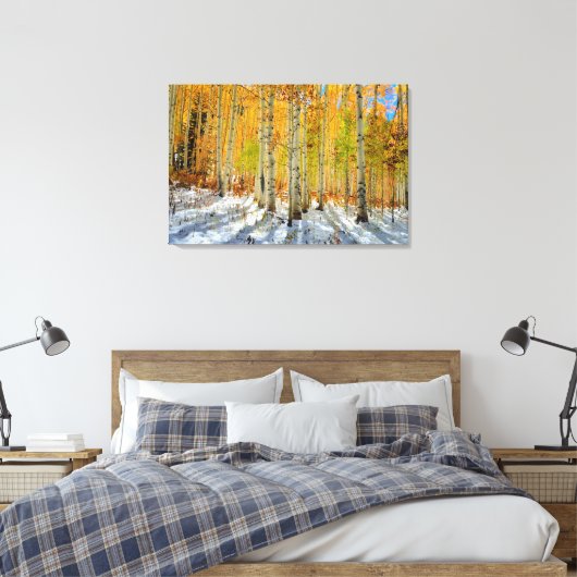Herbstaspeln Leinwanddruck (Insitu (Schlafzimmer))