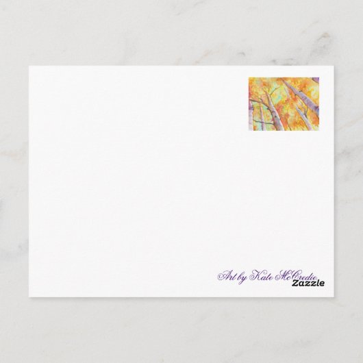 Herbstaspeln Postkarte (Rückseite)