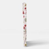 Herbstästhetische Blätter grün-braun-orange iPhone Hülle (Linke Seite)