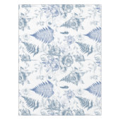 Herbstatmen Luxus Blaue Blume Nahtloses Muster Tischdecke (Vorderseite)