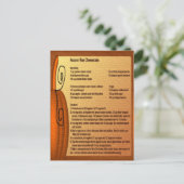 Herbstaufwärmer Käsekuchen Rezept Postkarte (Stehend Vorderseite)