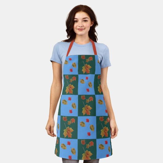 Herbstausauge Karos Schürze (Getragen)