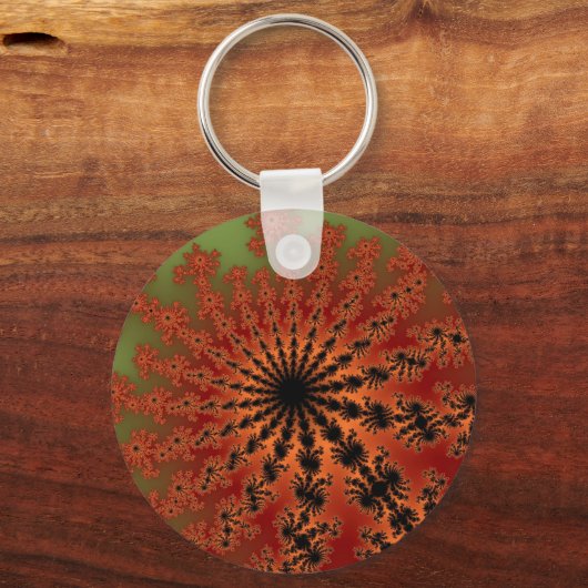 Herbstausbruch des Fraktals Schlüsselanhänger (Vorderseite)