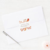 Herbstausfälle bei Hochzeiten in Lieben Quadratischer Aufkleber (Umschlag)