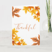 Herbstausgabe Erntedank Center Card Karte (Vorderseite)