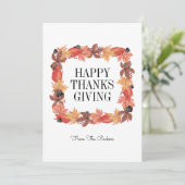 Herbstausgabe Glückwunschkarte Einladung (Stehend Vorderseite)