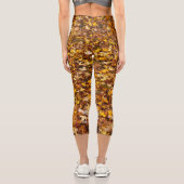 Herbstausgänge Abstrakt Capri Leggings (Rückseite)