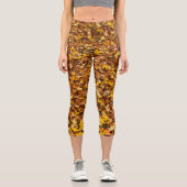 Herbstausgänge Abstrakt Capri Leggings (Vorderseite)
