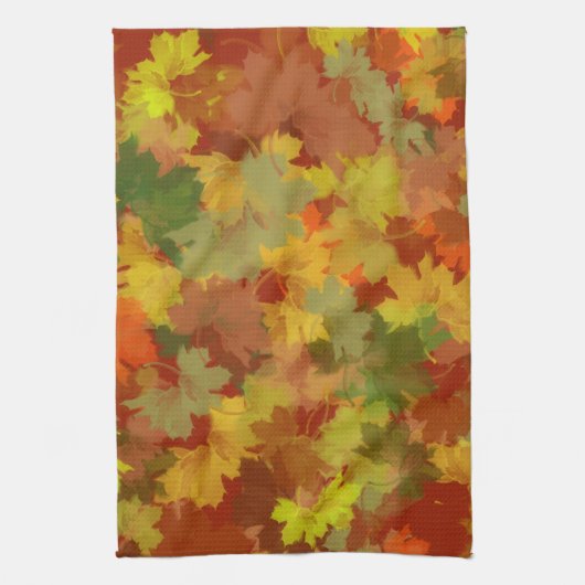 Herbstausgänge Abstrakt Geschirrtuch (Vertikal)
