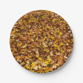 Herbstausgänge Abstrakt Pappteller