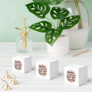Herbstausgänge fallen nicht, sie fliegen geschenkschachtel