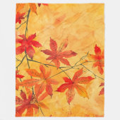 Herbstausgänge - Gemütlicher Fall Fleecedecke (Vorderseite)