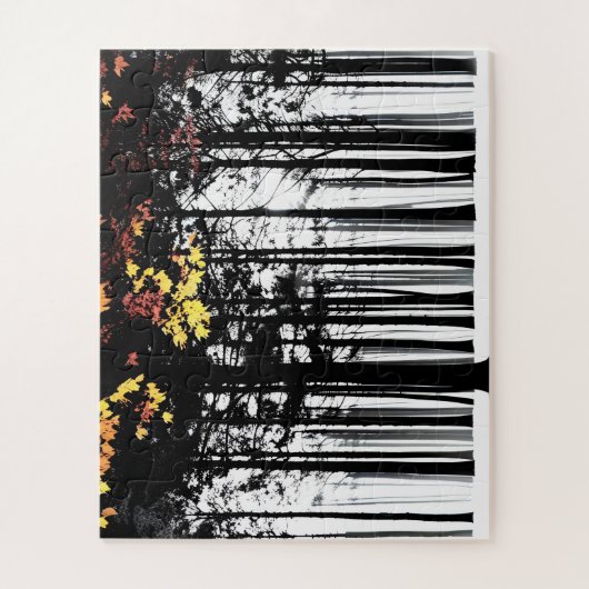 Herbstausgänge im Schwarzwald für Kinder Puzzle (Vertikal)