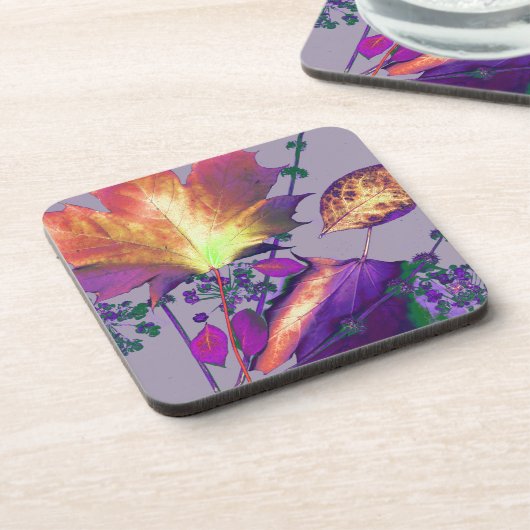 Herbstausgänge in Lilac Untersetzer (Linke Seite)