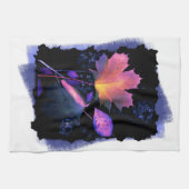 Herbstausgänge in Neon und Blau Geschirrtuch (Horizontal)