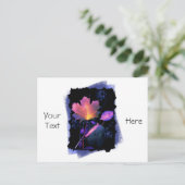 Herbstausgänge in Neon und Blau Postkarte (Stehend Vorderseite)