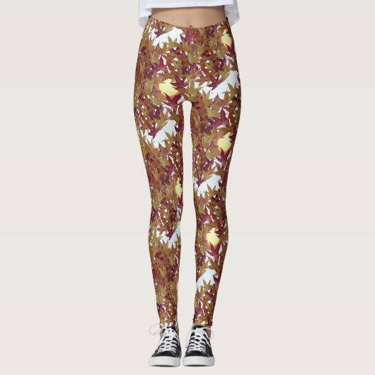 Herbstausgänge mit Sonnenbrand Leggings (Vorderseite)