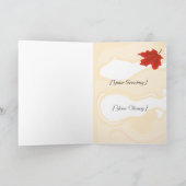 Herbstausgänge müssen Grußkarte fallen Karte (Innenseite)