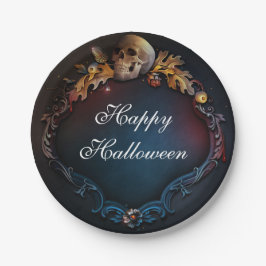 Herbstausgänge und Herbstfallen-Halloween-Party Pappteller