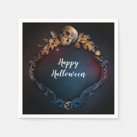 Herbstausgänge und Herbstfallen-Halloween-Party Serviette (Vorderseite)