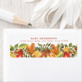 Herbstausscheide Rücksendeadressen-Aufkleber (Insitu)