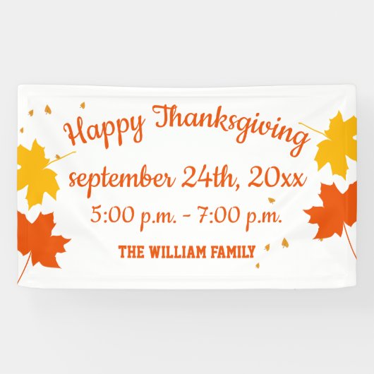 Herbstausscheiden Erntedank Banner (Horizontal)