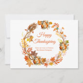 Herbstausscheiden Erntedank Feiertagskarte (Vorderseite)