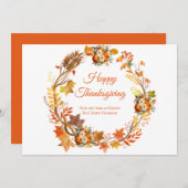 Herbstausscheiden Erntedank Feiertagskarte (Vorne/Hinten)