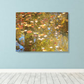 Herbstausstiege und Streams-Reflektion bei Greenbe Leinwanddruck (Insitu (Holzboden))