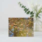 Herbstausstiege und Streams-Reflektion bei Greenbe Postkarte (Stehend Vorderseite)